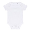 Body bébé extra doux manches courtes à boutons-pression, 160 g/m²