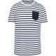 T-shirt marinière adulte avec poche sur le coeur, 160 g/m²