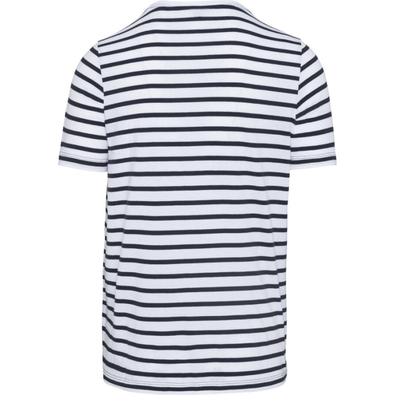 T-shirt marinière adulte avec poche sur le coeur, 160 g/m²