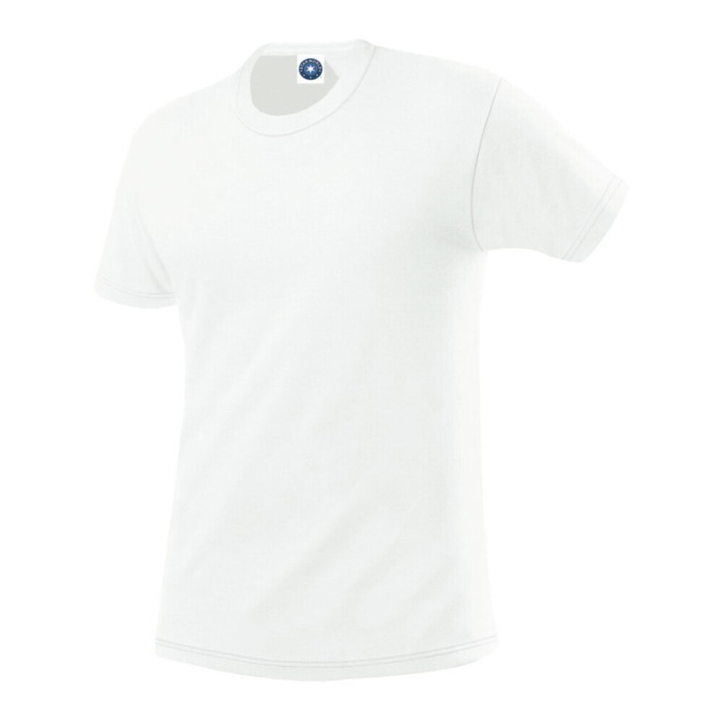 T-shirt épais en coton col rond, manches courtes, 180 g/m²