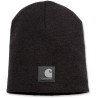 Bonnet tricoté sans revers, logo Carhartt cousu sur le devant