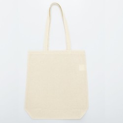 Tote bag, sac shopping avec soufflet bas, anses longues, 140 g/m²