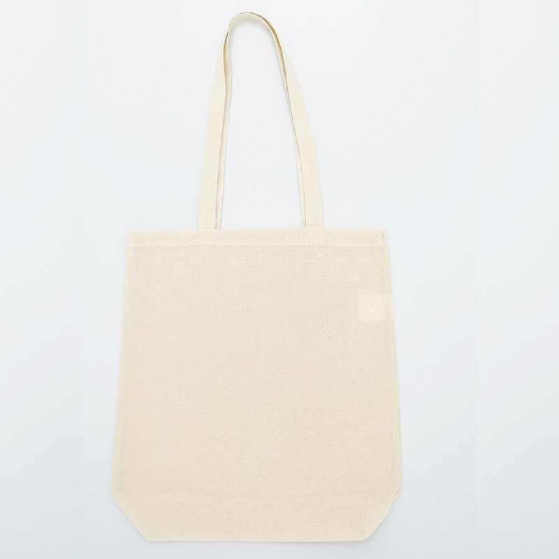 Tote bag, sac shopping avec soufflet bas, anses longues, 140 g/m²