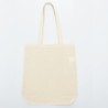 Tote bag, sac shopping avec soufflet bas, anses longues, 140 g/m²