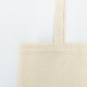Tote bag, sac shopping avec soufflet bas, anses longues, 140 g/m²