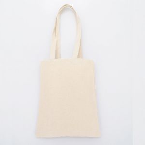 Mini tote bag, anses longues, 100% coton, 140 g/m²