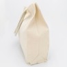 Sac cabas en coton avec soufflet bas et côtés, anses rondes, 280 g/m²