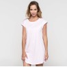 T-shirt robe femme à manches courtes sans étiquette en coton, 150 g/m²