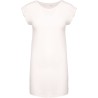 T-shirt robe femme à manches courtes sans étiquette en coton, 150 g/m²