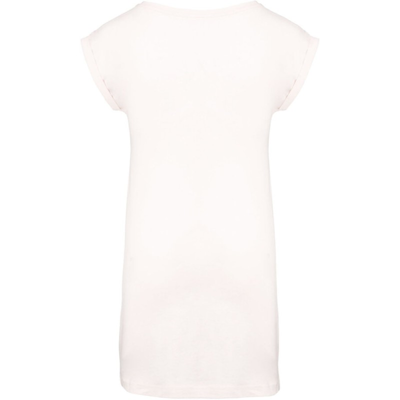 T-shirt robe femme à manches courtes sans étiquette en coton, 150 g/m²