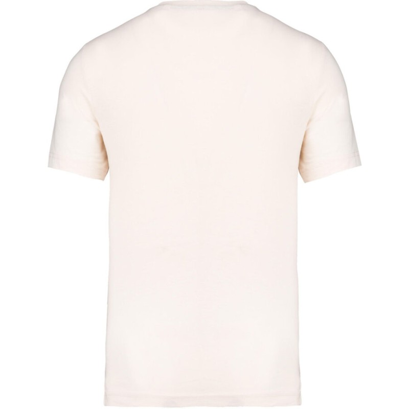 T-shirt en coton bio avec poche sur le coeur sans étiquette, 155 g/m²