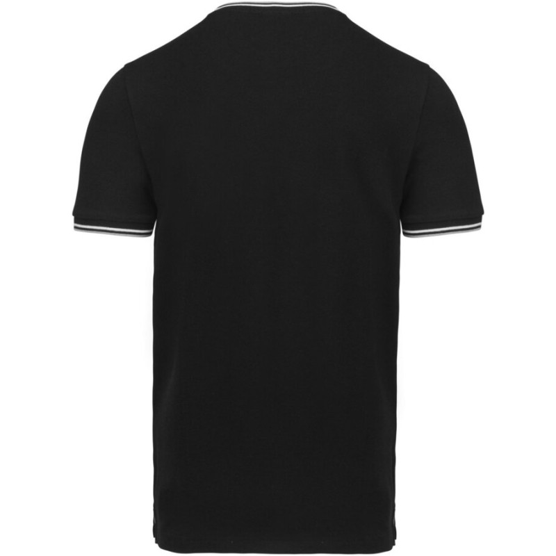 T-shirt homme en maille piquée col V, 100% coton, 170 g/m²