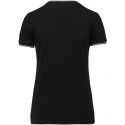 T-shirt femme en maille piquée col V, 100% coton, 170 g/m²