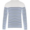 Marinière homme col rond à manches longues en coton, 220 g/m²
