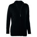 Cardigan zippé pour femme ajusté, col cheminée, 290 g/m²