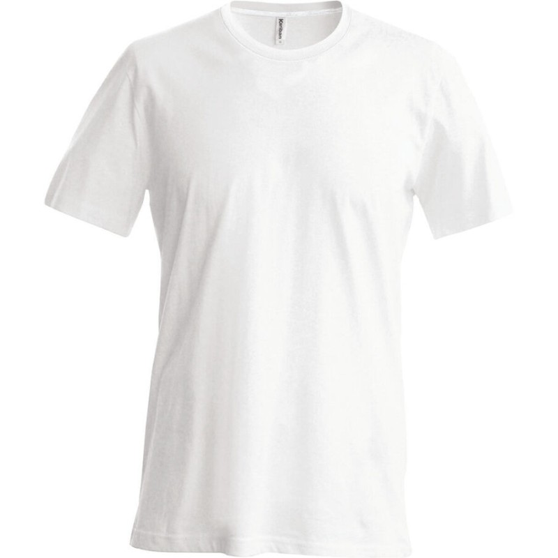 T-shirt homme col rond à manches courtes, 180 g/m²