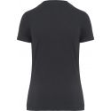 T-shirt femme vintage col rond sans étiquette de marque, 200 g/m²