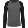 Sweat homme manches raglan BIO sans étiquette de marque, 300 g/m²