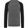 Sweat homme manches raglan BIO sans étiquette de marque, 300 g/m²