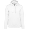 Sweat à capuche doublée en nid d'abeille avec cordon plat, 300 g/m²