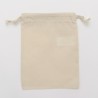 Sac de rangement, fermeture double cordelettes, coton BIO, 140 g/m²