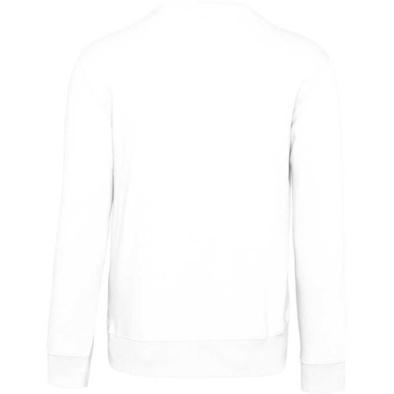 Sweat-shirt col rond en molleton gratté, manches montées, 300 g/m²