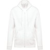 Sweat-shirt zippé en molleton gratté, manches montées, 280 g/m²