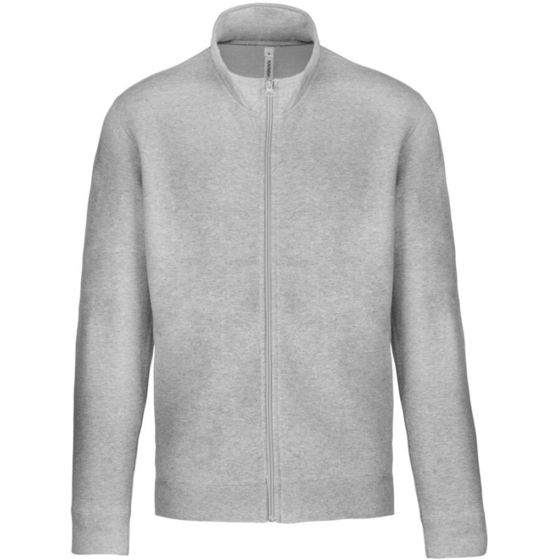 Veste molleton zippée homme sans capuche, 280 g/m²
