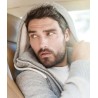 Veste vintage molleton doublée sherpa homme sans étiquette de marque