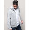 Veste vintage molleton doublée sherpa homme sans étiquette de marque