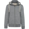 Veste vintage molleton doublée sherpa homme sans étiquette de marque