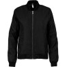 Blouson bomber pour femme doublure matelassée, fermeture zippée