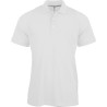 Polo homme manches courtes en coton peigné, lavable à 60°, 210 g/m²