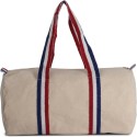 Sac polochon en toile de coton, fermeture zippée, 310 g/m²