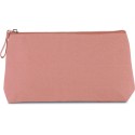 Trousse en coton canvas et fermeture unies, 360 g/m²