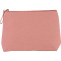 Trousse en coton canvas et fermeture unies, 360 g/m²