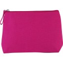 Trousse en coton canvas et fermeture unies, 360 g/m²