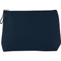 Trousse en coton canvas et fermeture unies, 360 g/m²