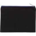 Pochette en coton avec fermeture éclair contrastée, 310 g/m²