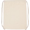 Sac à dos en coton bio avec cordon de serrage épais, 150 g/m² 