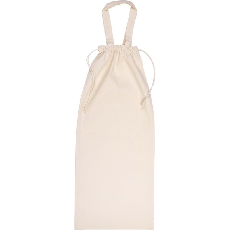 Sac à pain en coton bio, fermeture par cordelette, 150 g/m²