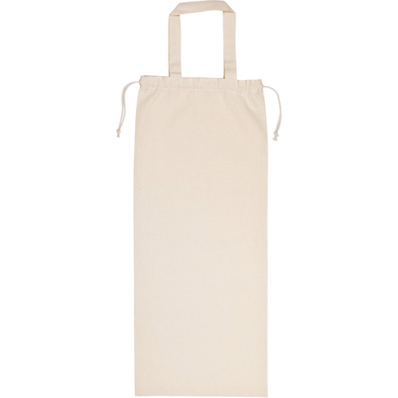 Sac à pain en coton bio, fermeture par cordelette, 150 g/m²