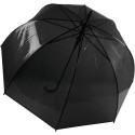 Parapluie transparent, ouverture automatique, mât en métal