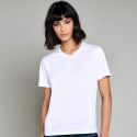 T-shirt femme col V pour impression en sublimation thermique, 210 g/m²