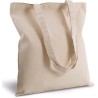 Sac shopping en coton canvas épais, longues anses, 310 g/m²