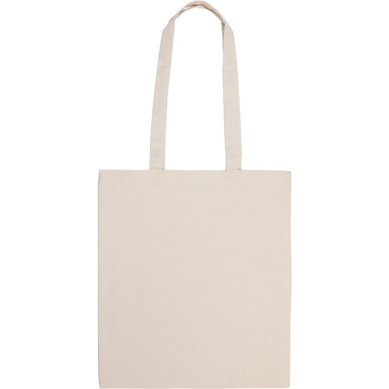 Sac shopping en coton canvas épais, longues anses, 310 g/m²