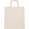 Sac shopping en coton canvas épais, anses courtes, 310 g/m²