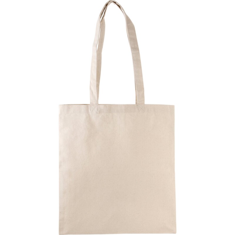 Sac shopping en coton bio épais, longues anses, 310 g/m²