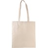 Sac shopping en coton bio épais, longues anses, 310 g/m²