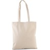 Sac shopping en coton bio épais, longues anses, 310 g/m²